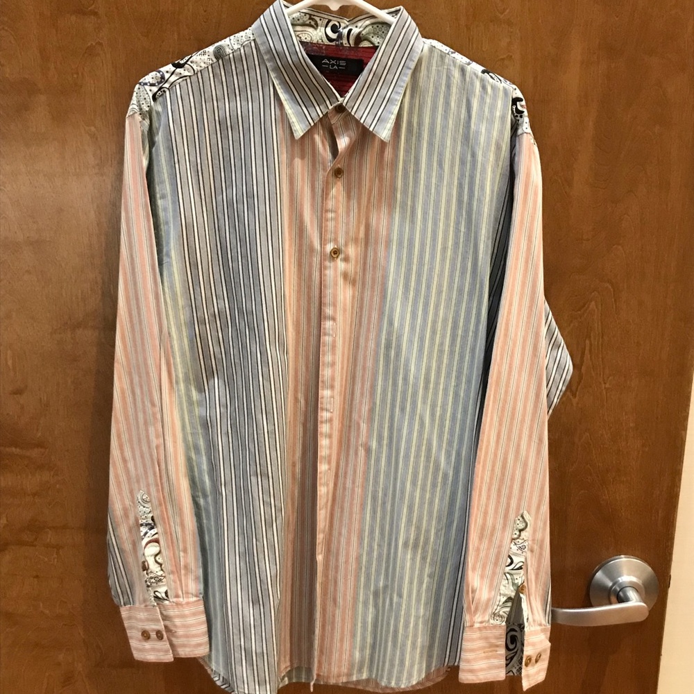 AXIS LA Men’s Long Sleeve Dress Shirt